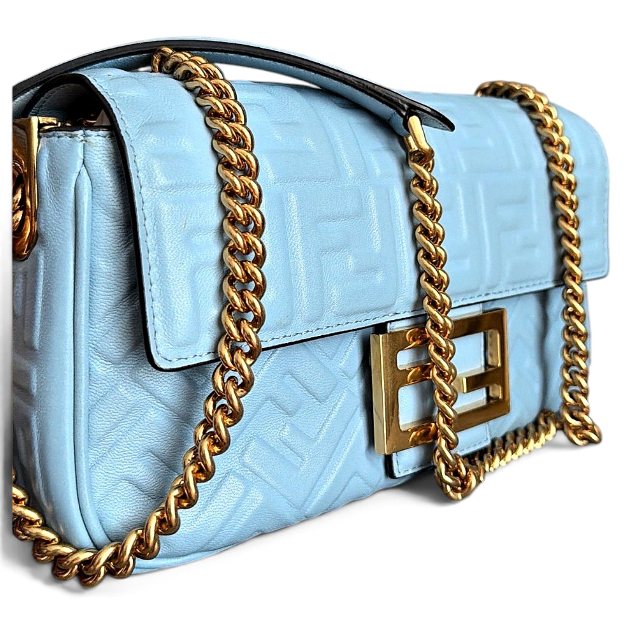 Baguette leather handbag
