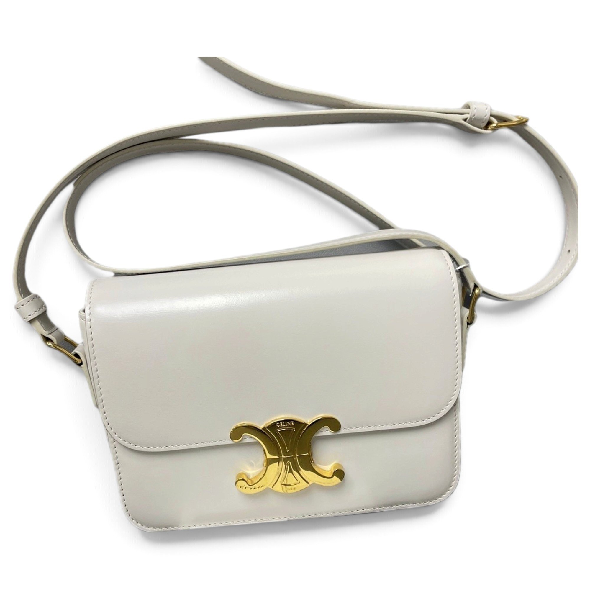 Triomphe leather handbag