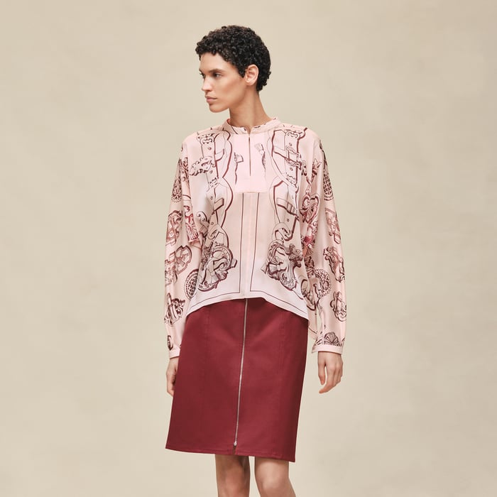 Rose Opaline "Ferronnerie Remix" Blouse