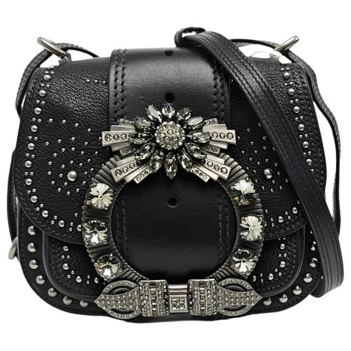 Miu Lady leather handbag