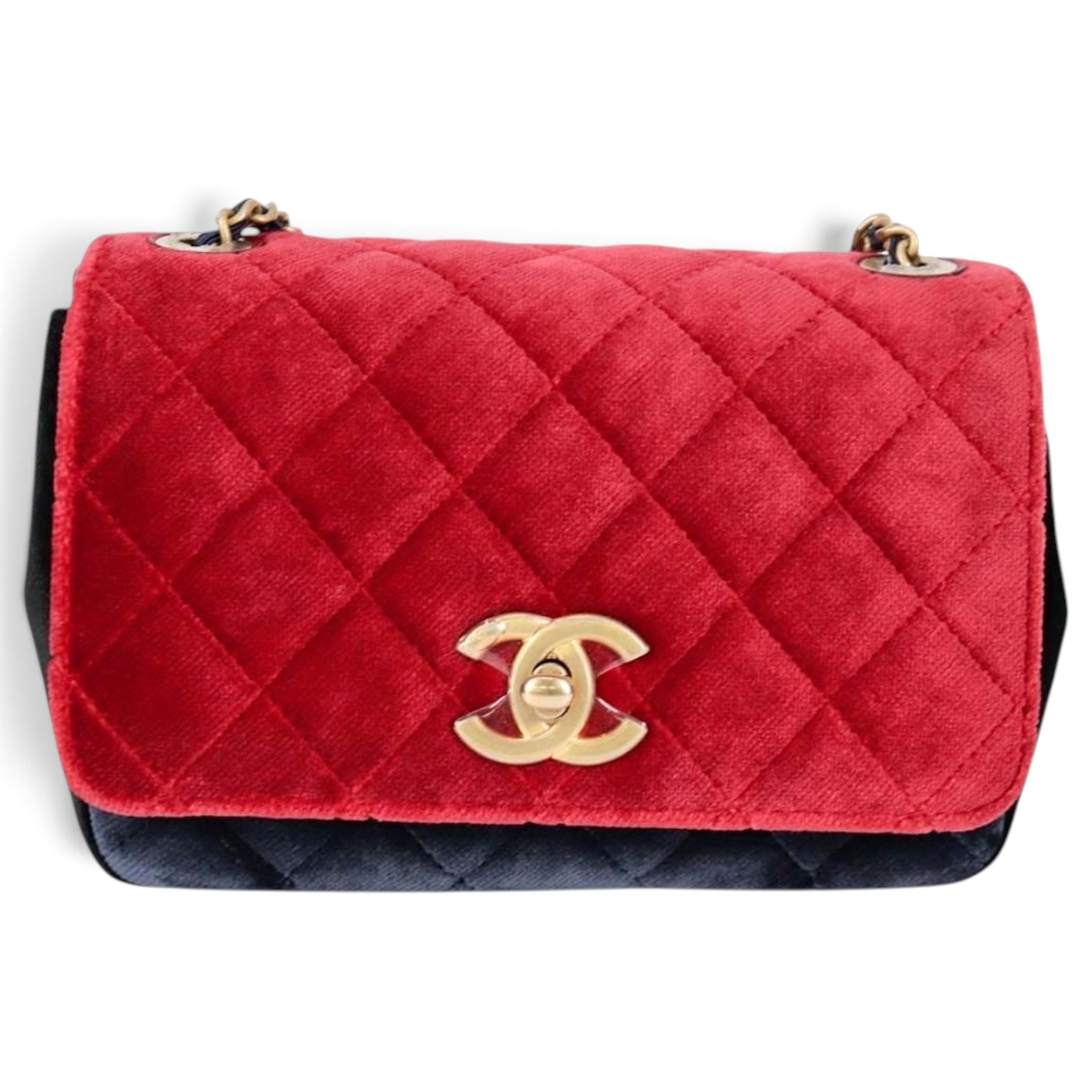 Velvet handbag