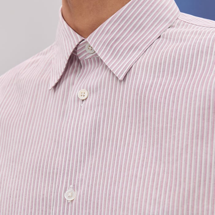 Guimauve "Doubles Rayures Serties" Boxy Fit Shirt