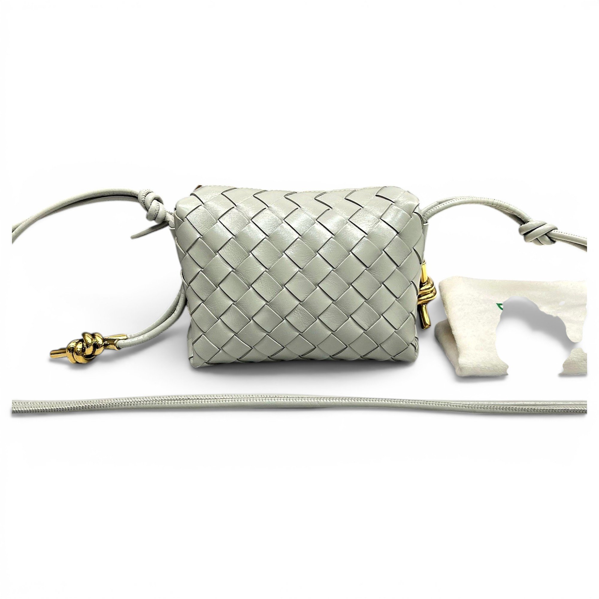 Loop leather crossbody bag