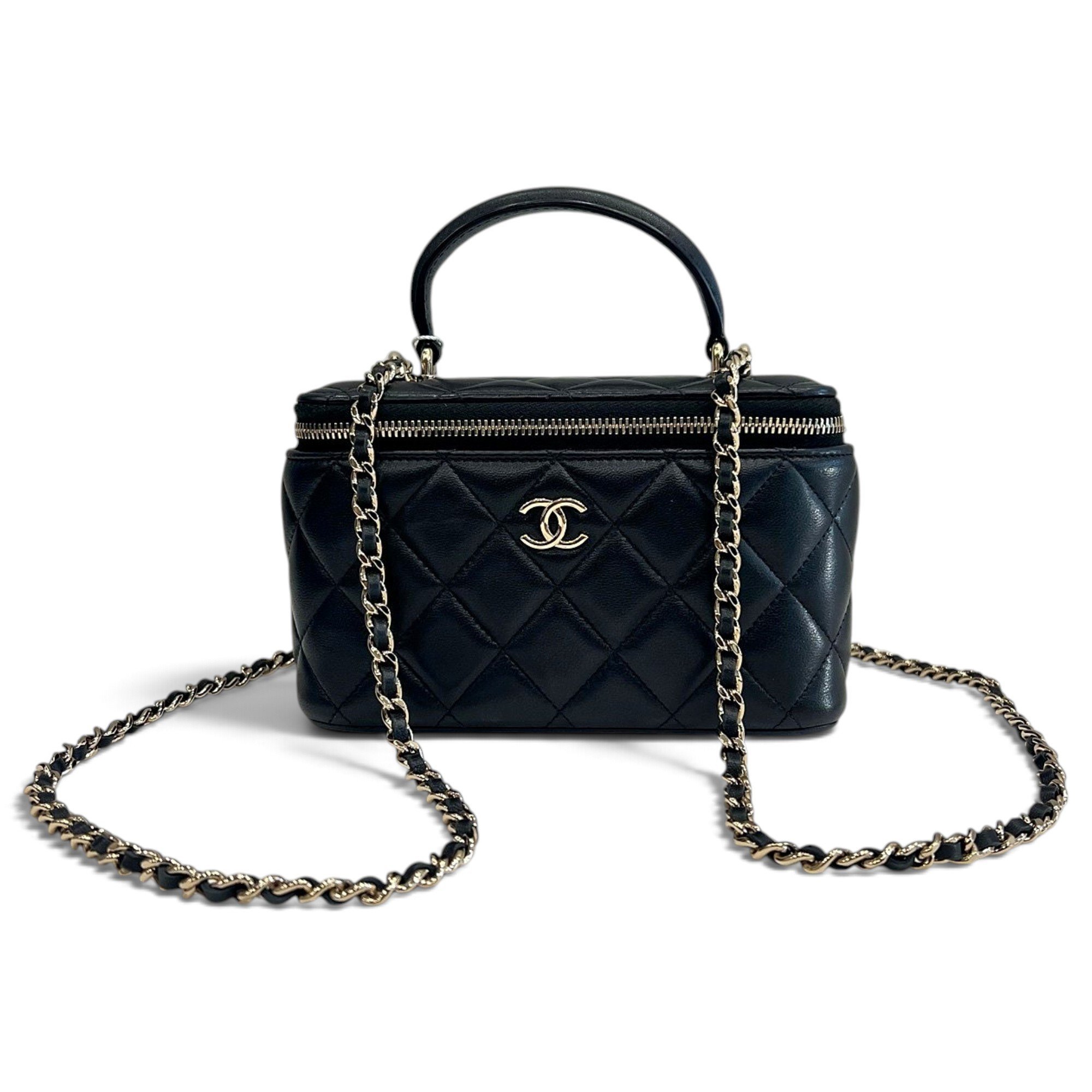 Trendy CC Vanity leather handbag