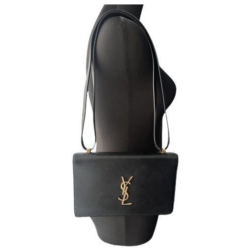 Leather clutch bag