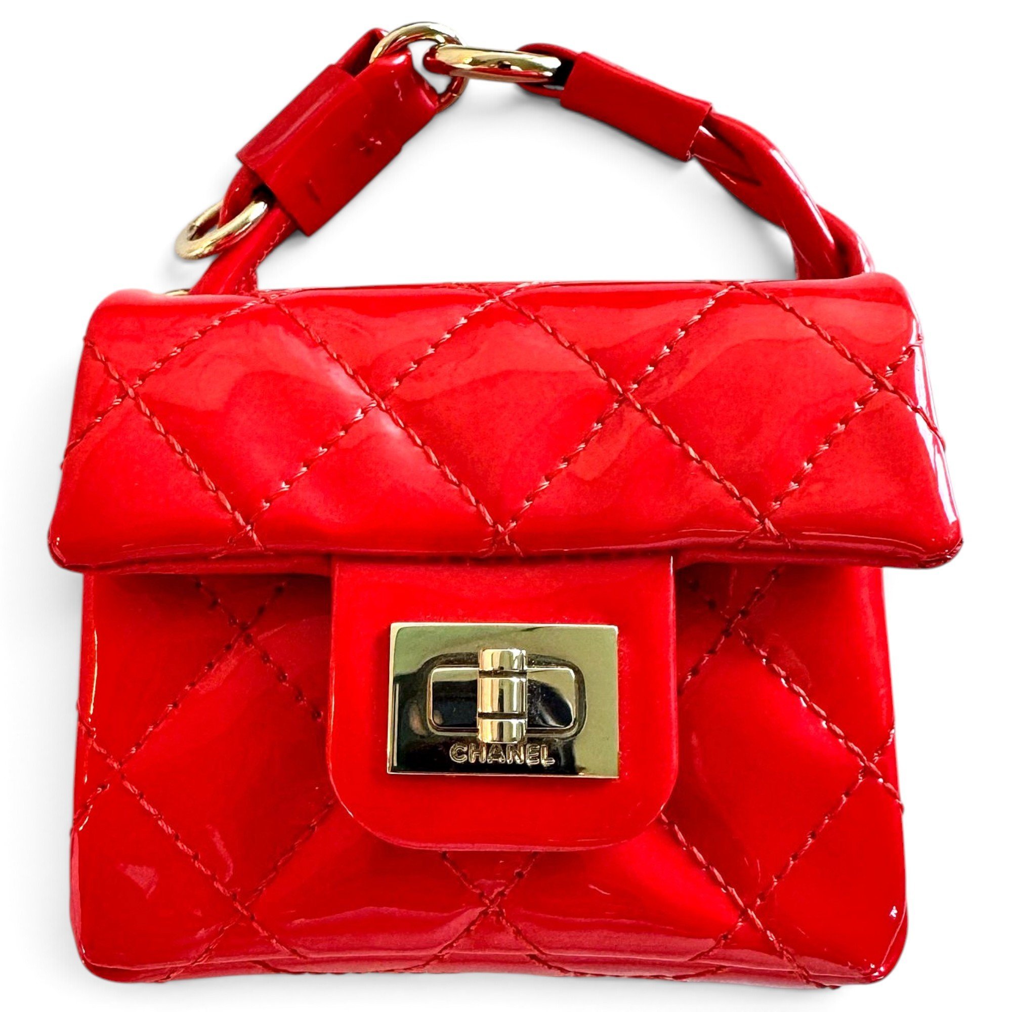 Patent leather mini bag