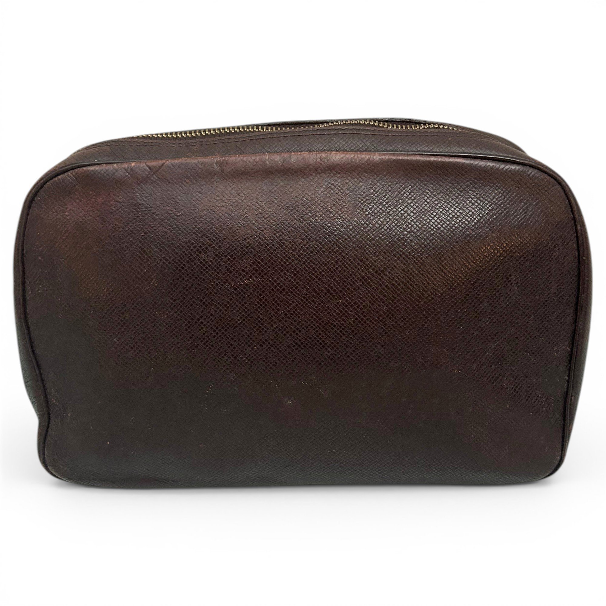Leather clutch bag