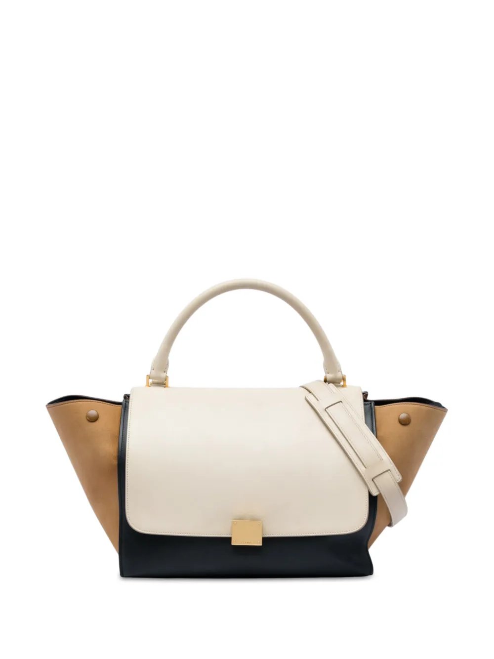 2015 Medium Tricolor Leather Trapeze satchel