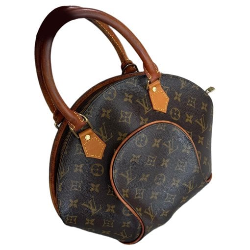Ellipse leather handbag
