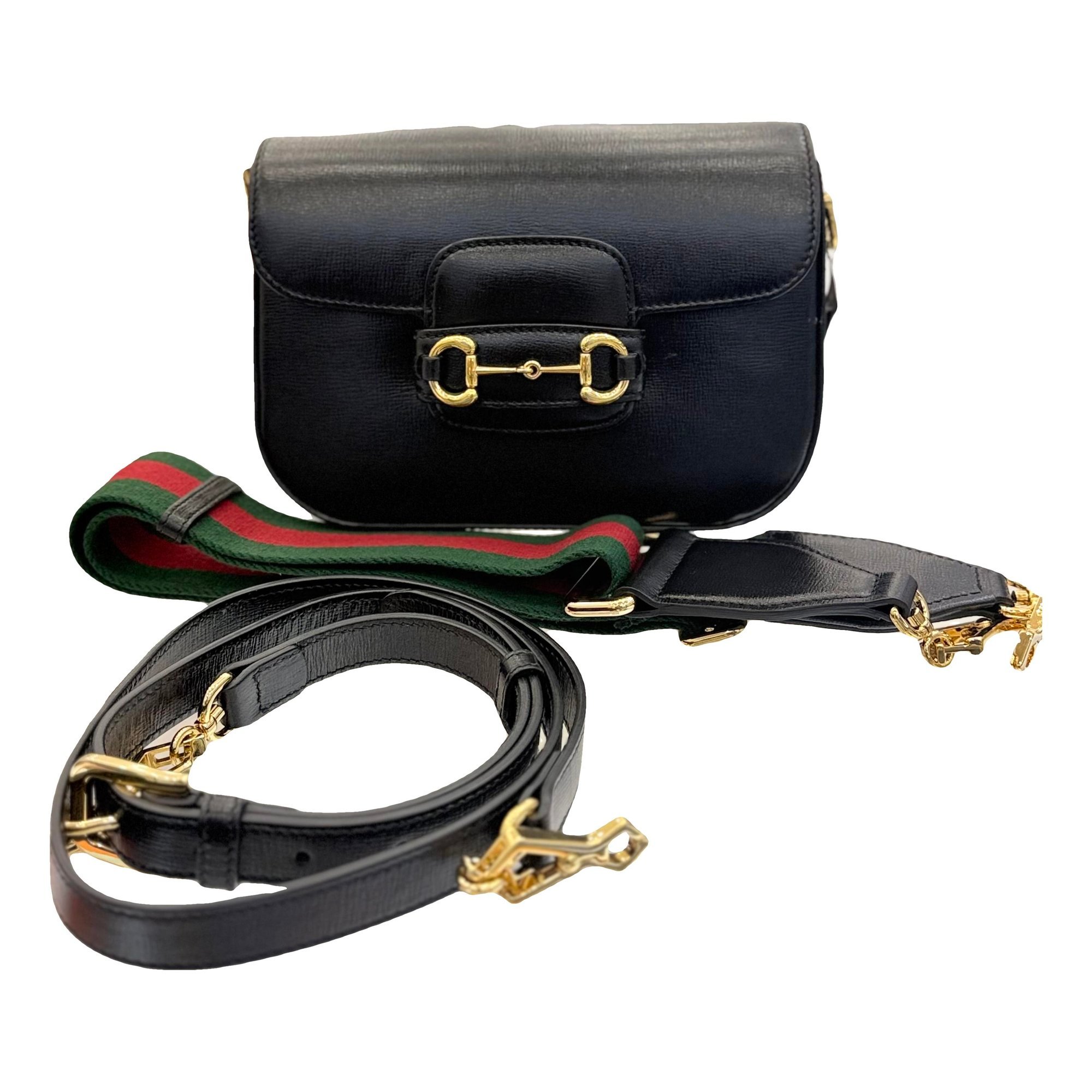 Horsebit 1955 Flap leather handbag