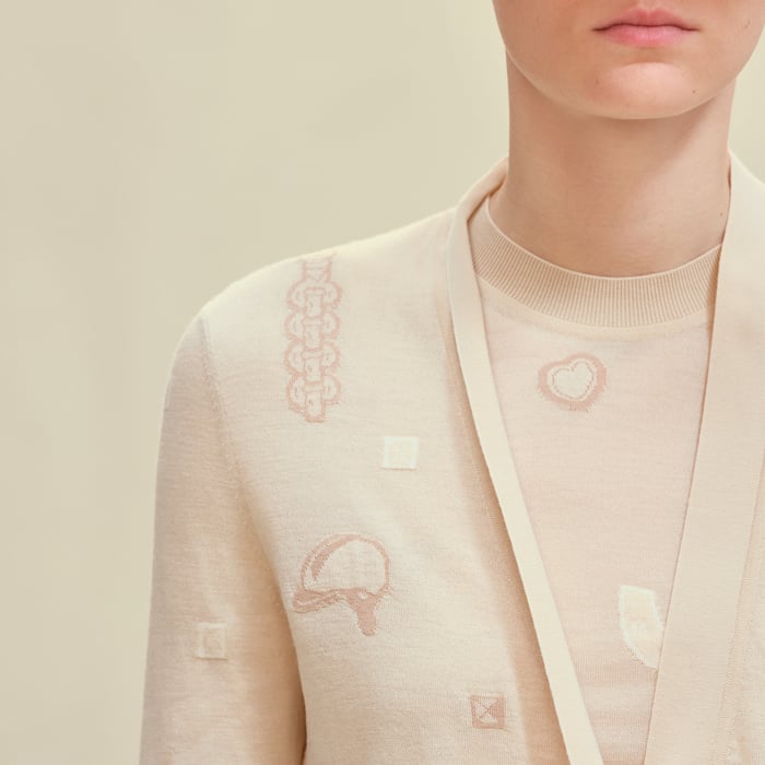Blanc Cygne "Candy Libris Bandana" Light Long-sleeve Cardigan