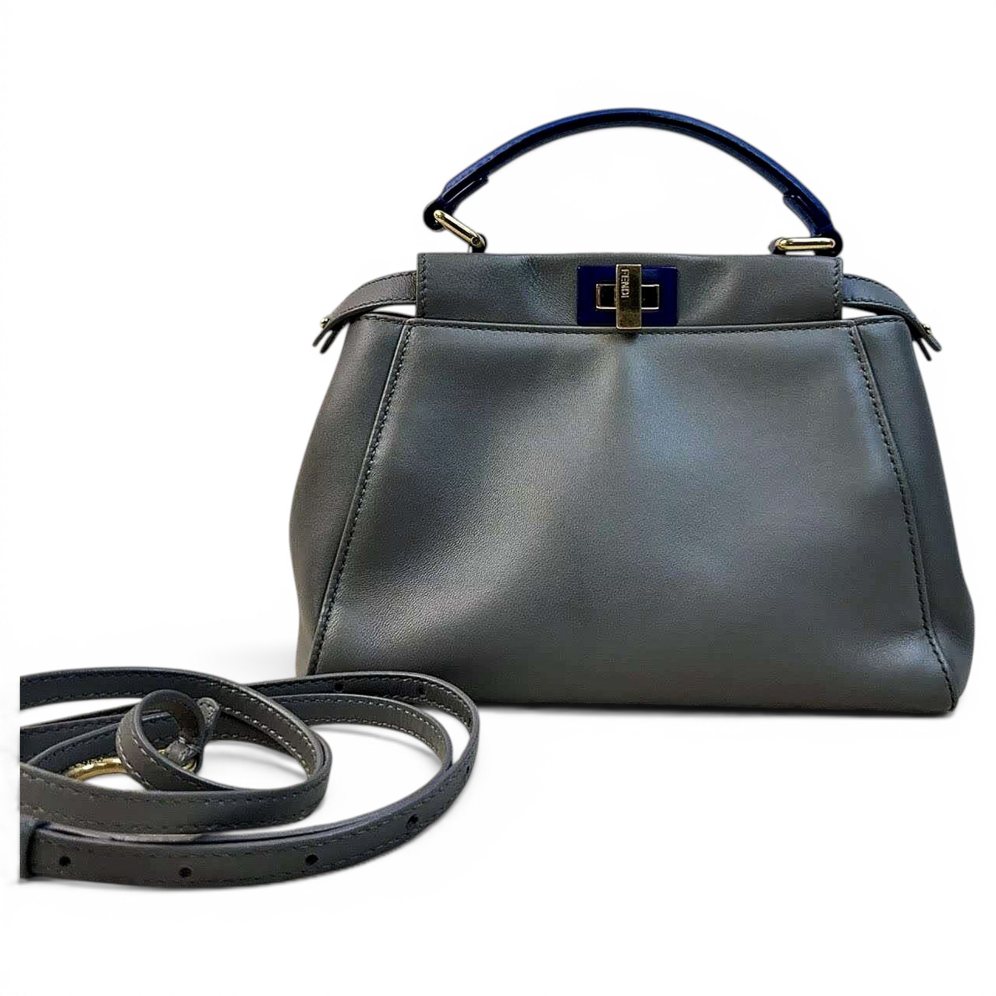 Peekaboo leather handbag