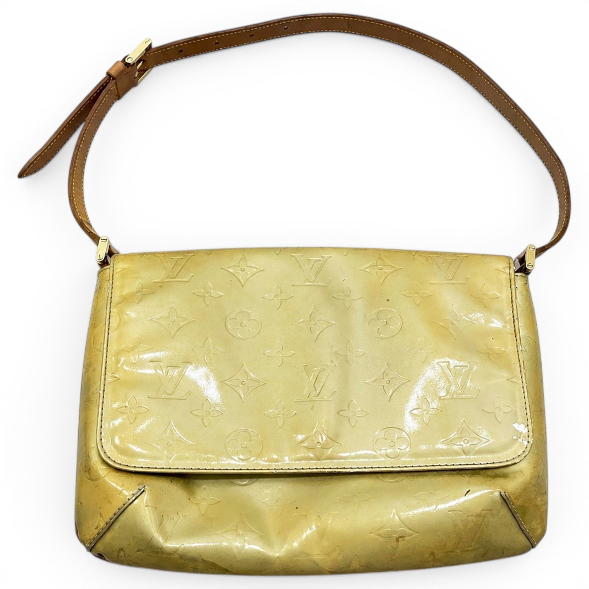 Houston patent leather handbag
