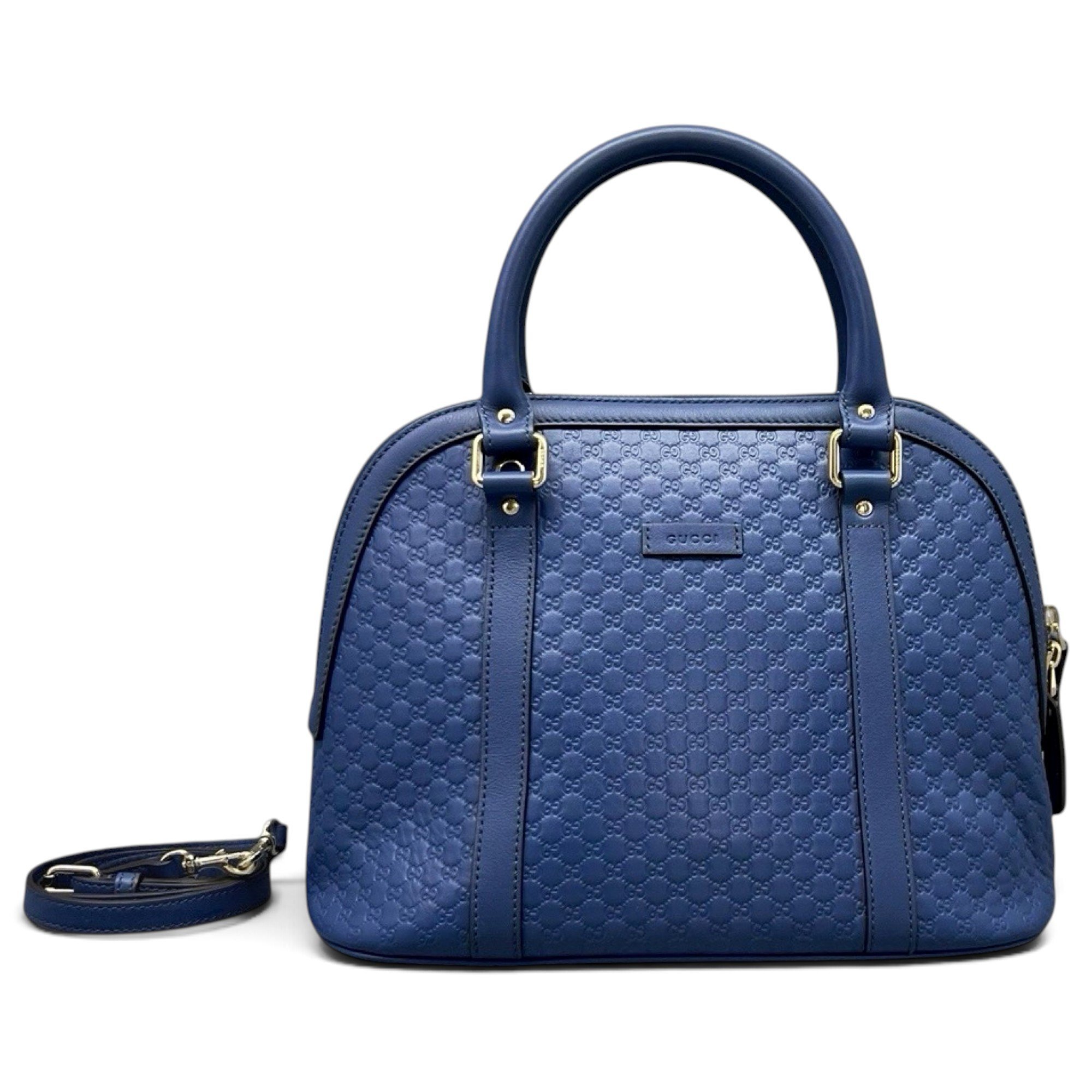 Dôme leather handbag