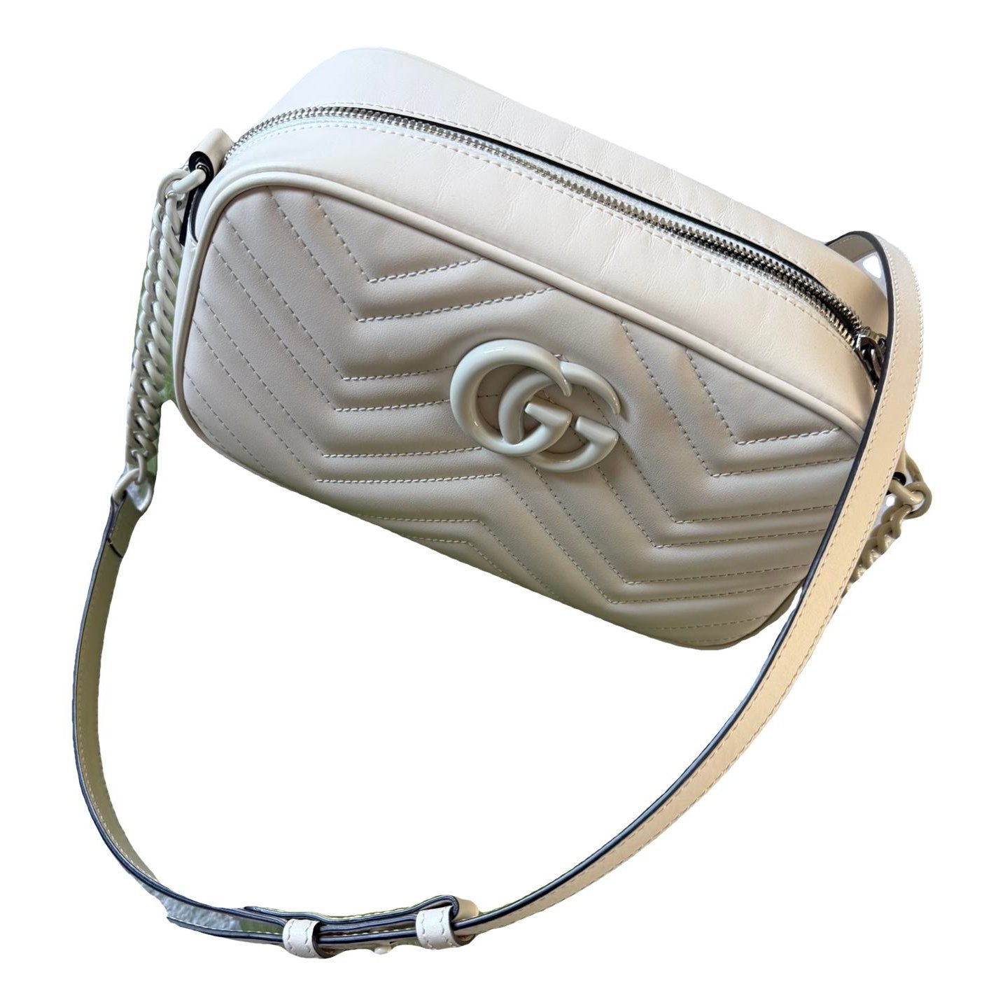 GG Marmont Triple zip leather crossbody bag