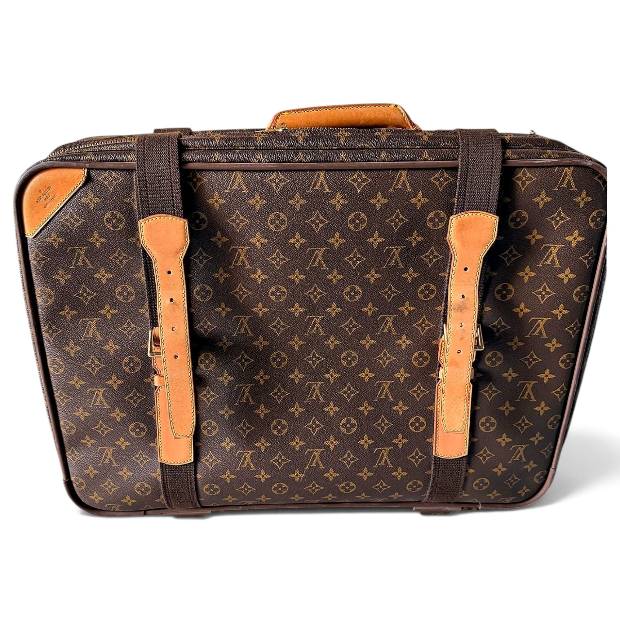 Satellite leather travel bag