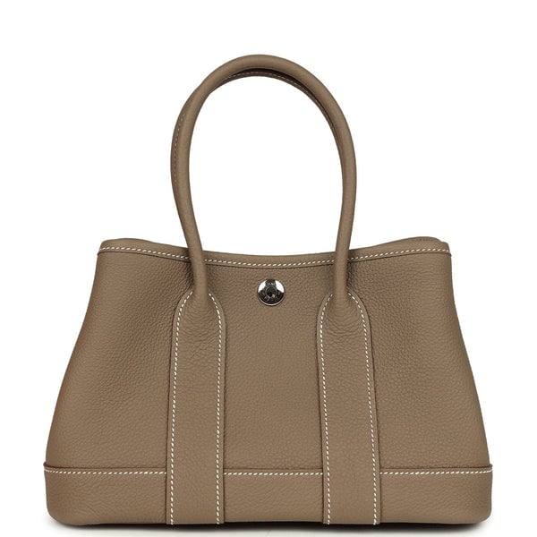 Hermes Hermes Garden Party Neo 23 Etoupe Negonda Palladium Hardware