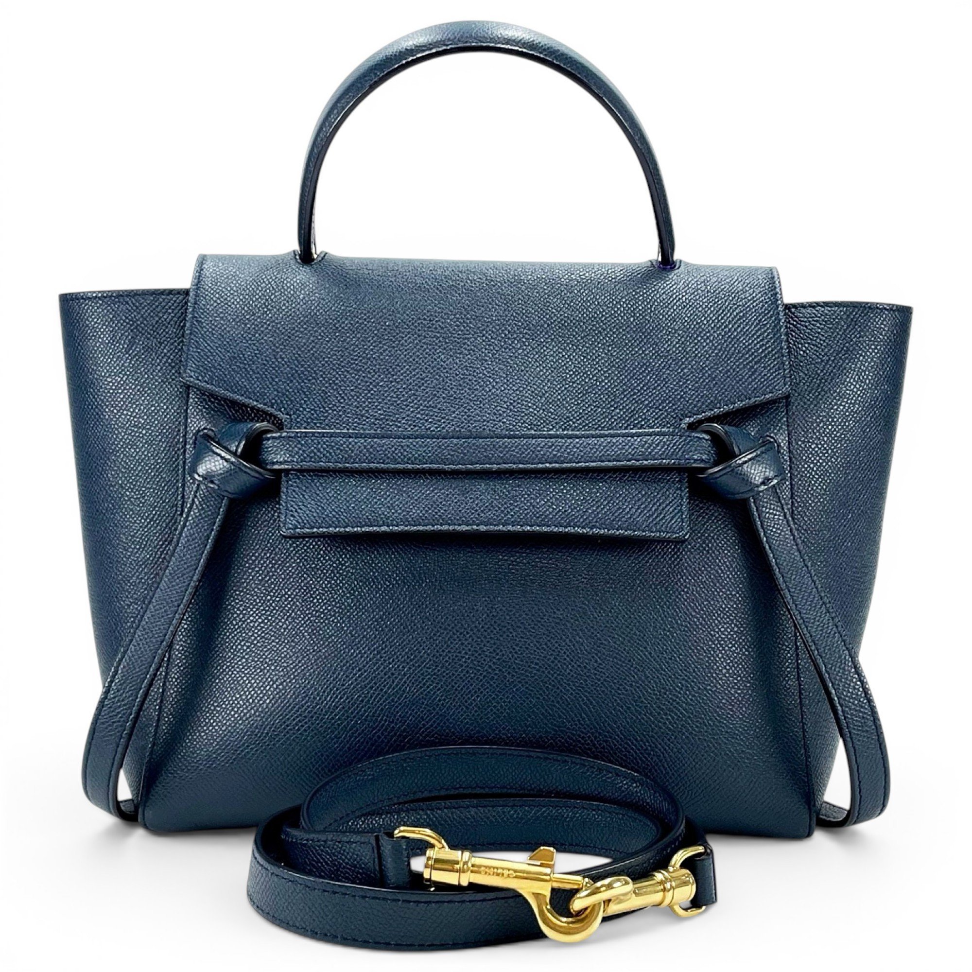 Belt leather handbag