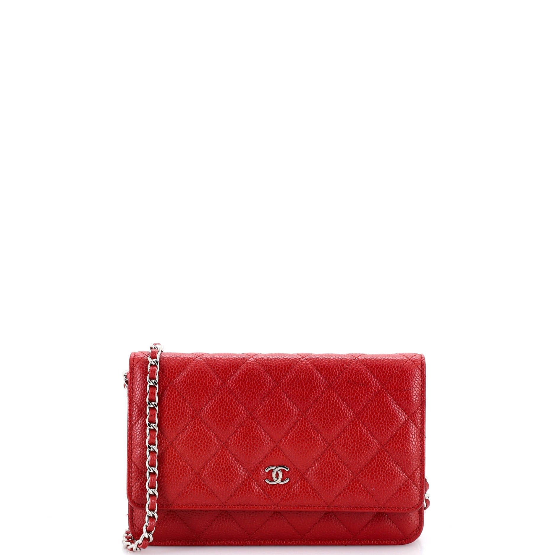 Wallet on Chain Quilted Caviar
