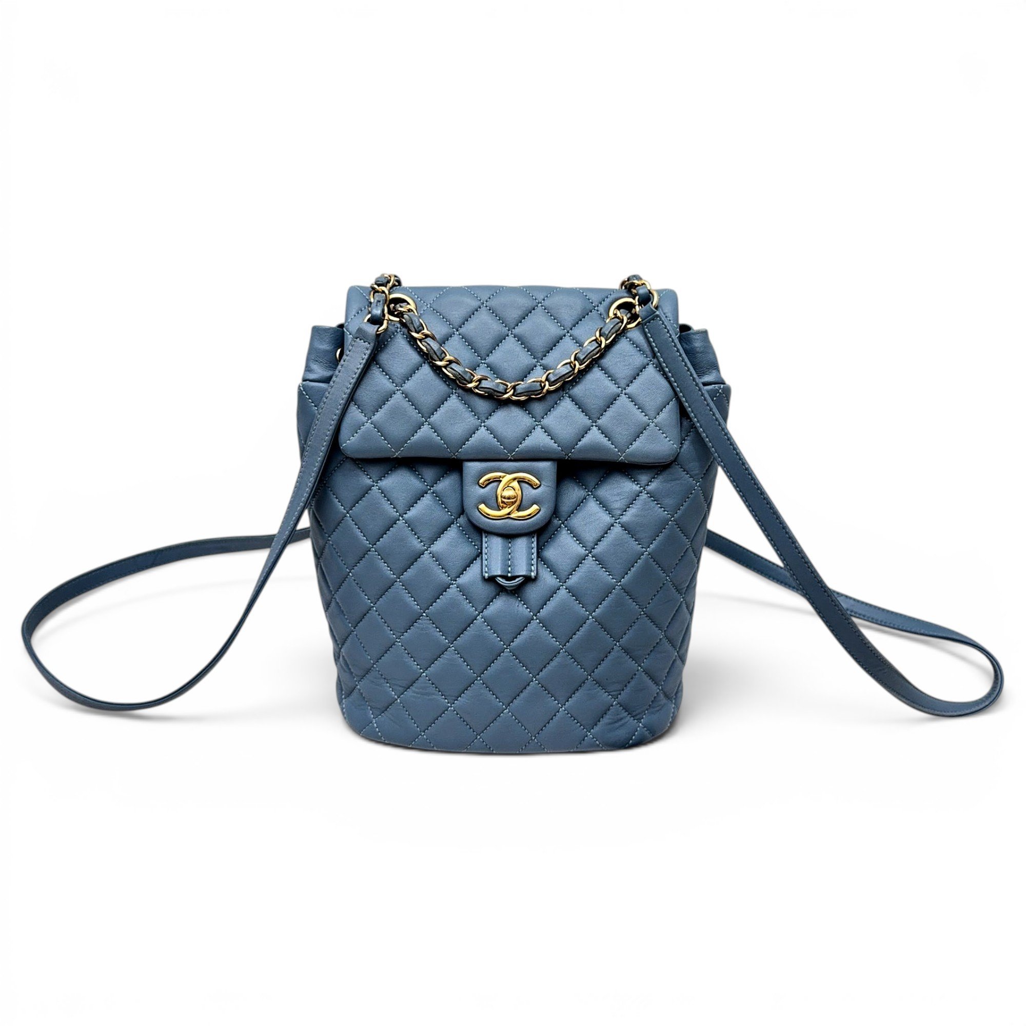 Leather backpack
