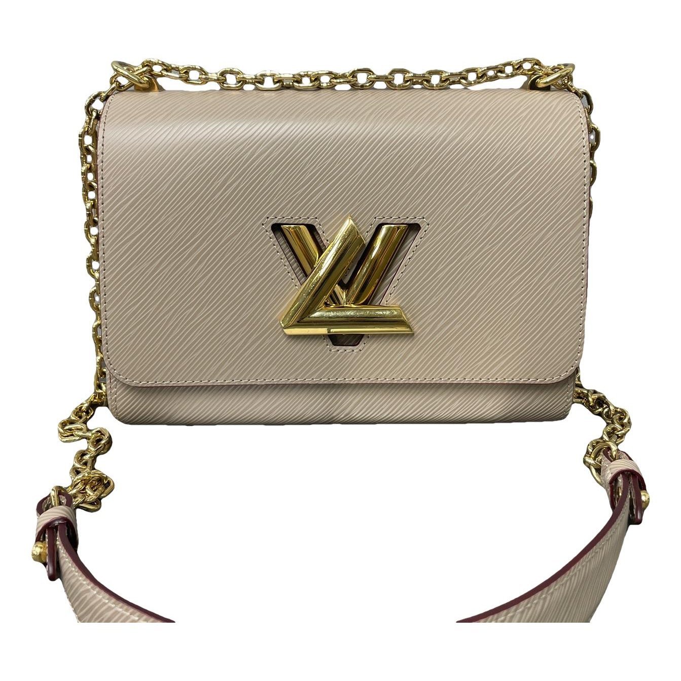 Twist leather handbag