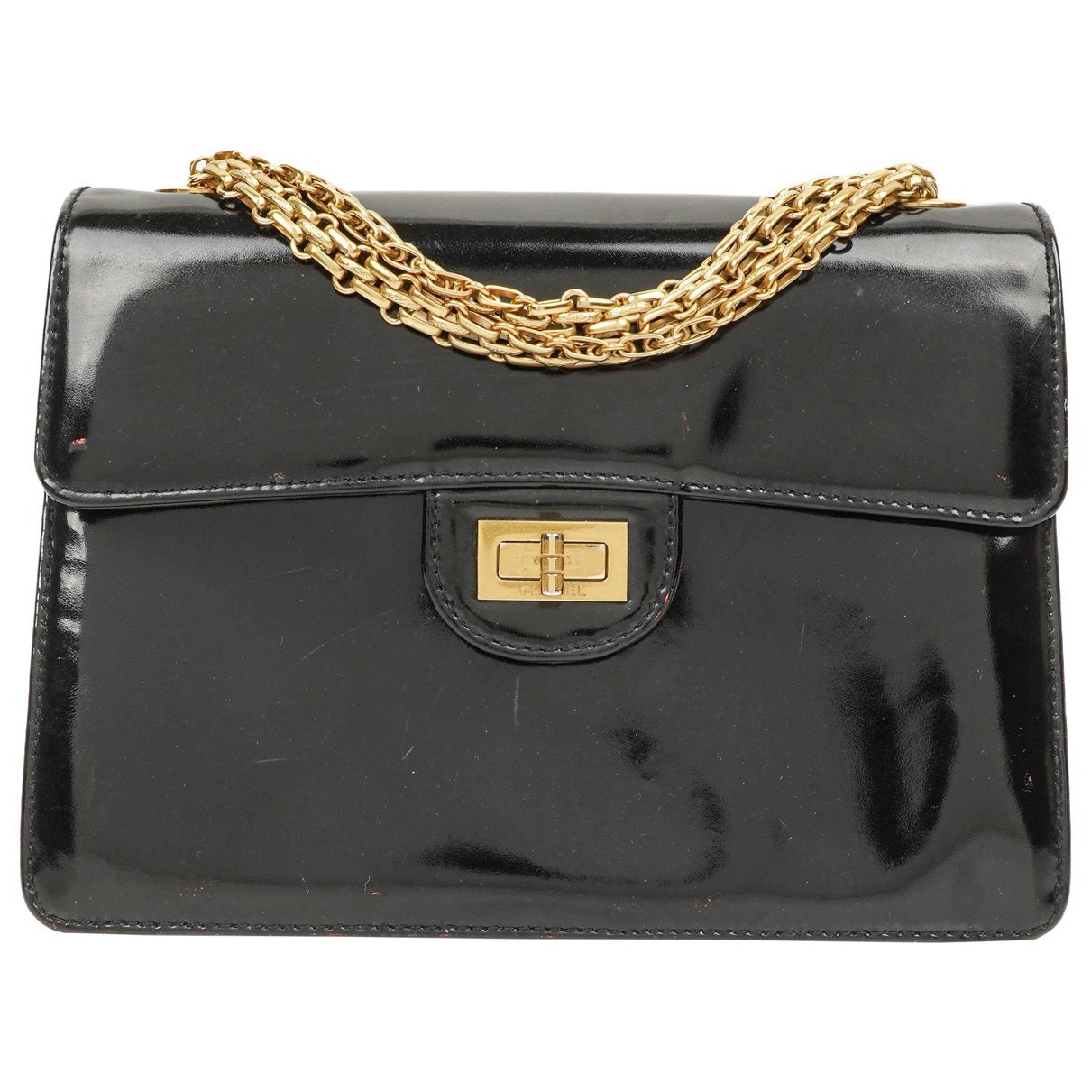 2.55 patent leather handbag