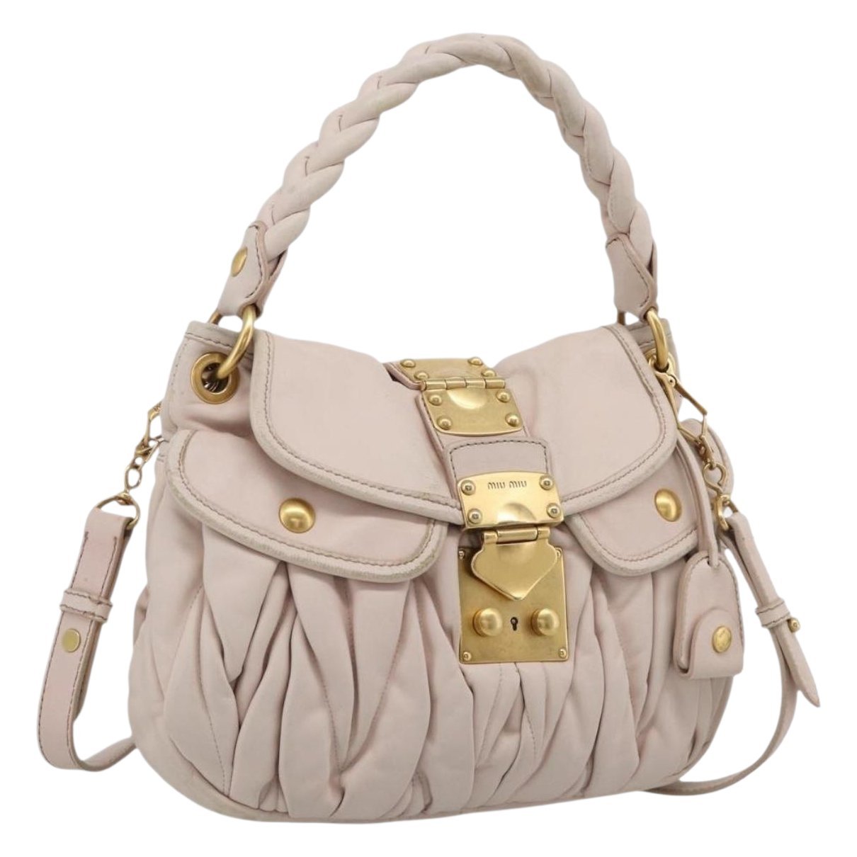 Coffer leather handbag