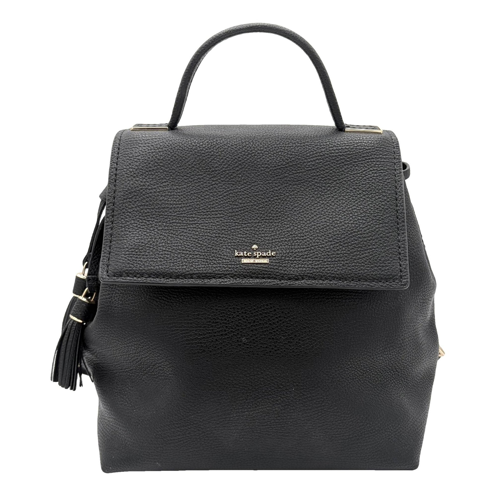 Leather backpack