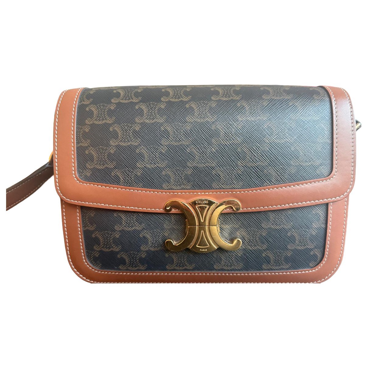 Triomphe leather crossbody bag