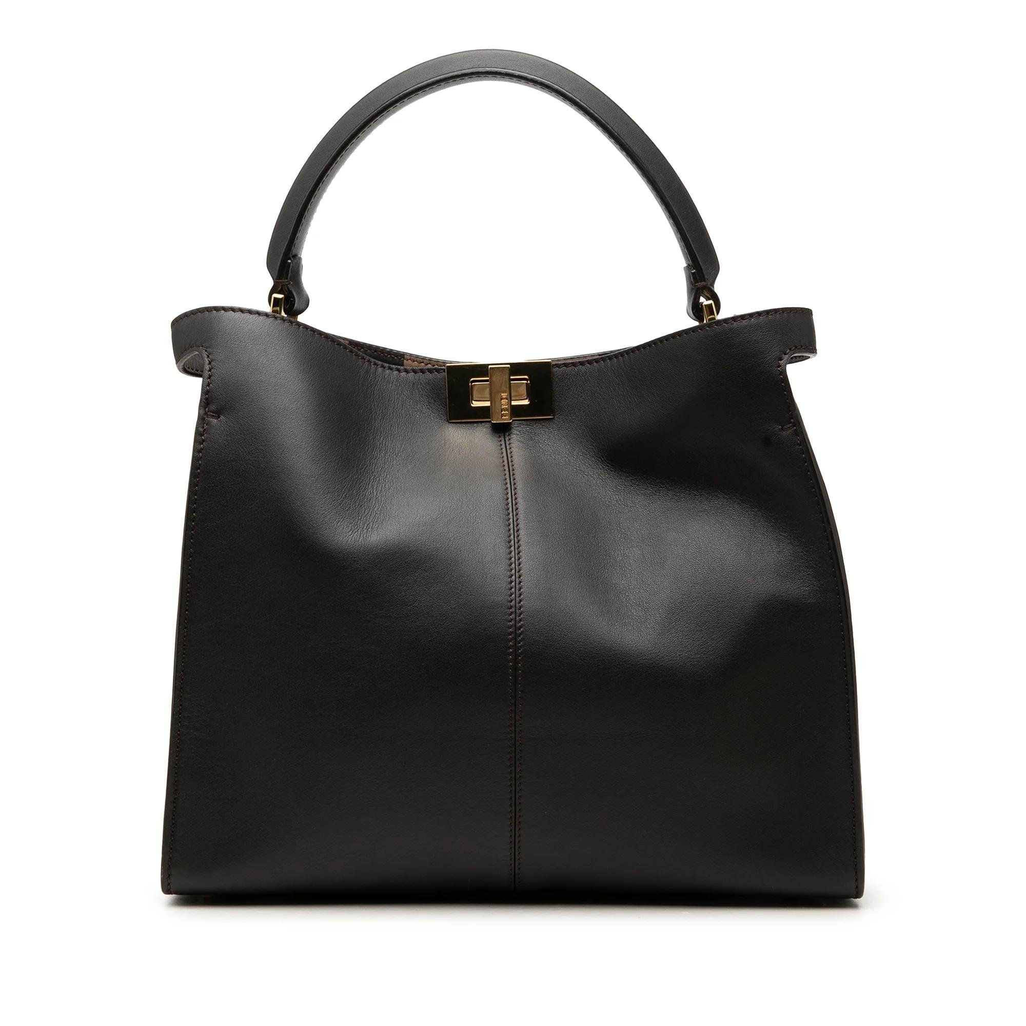 Peekaboo leather handbag