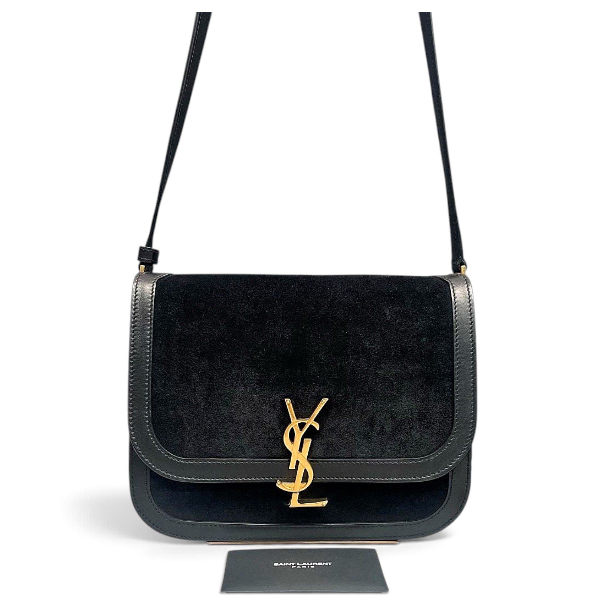Solférino leather handbag