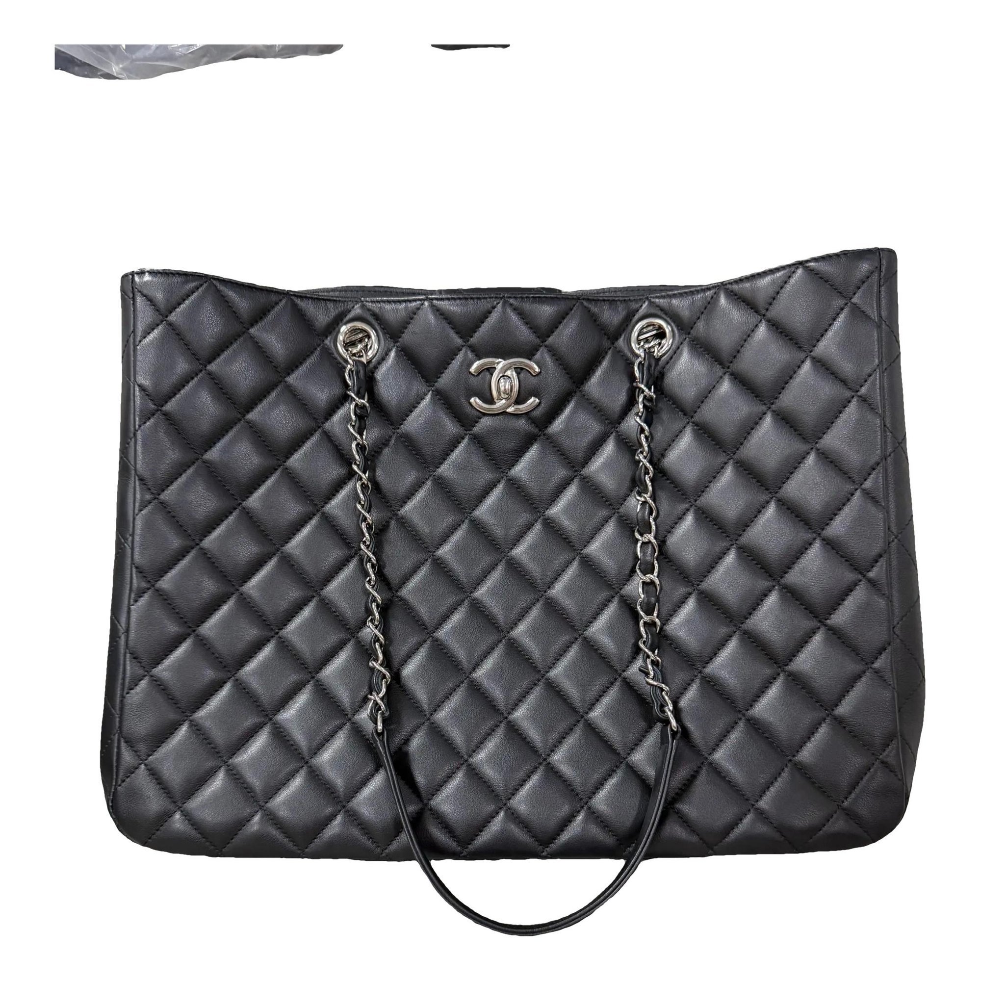 Grand shopping leather tote
