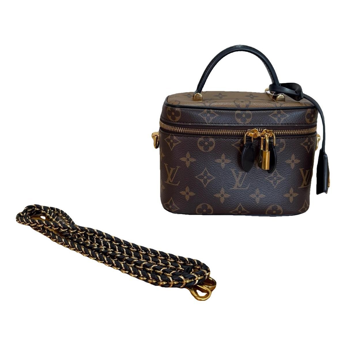 Vanity leather handbag