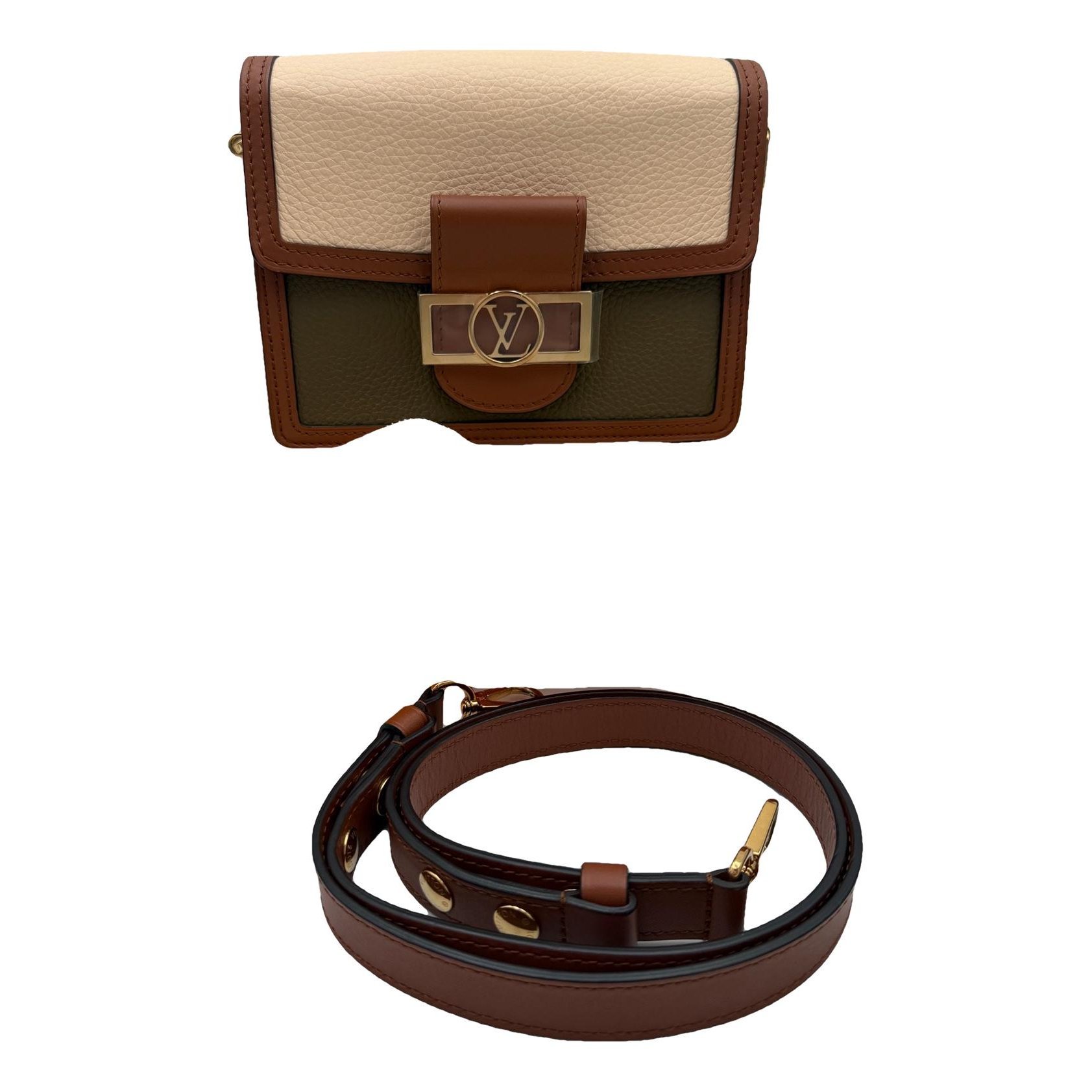 Dauphine leather handbag