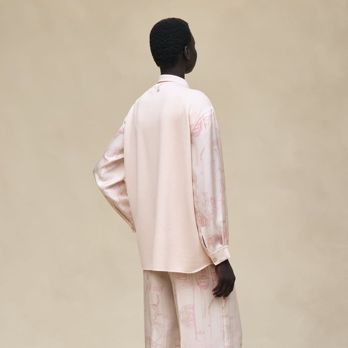 Rose Pétale "Etriers Remix" Overshirt