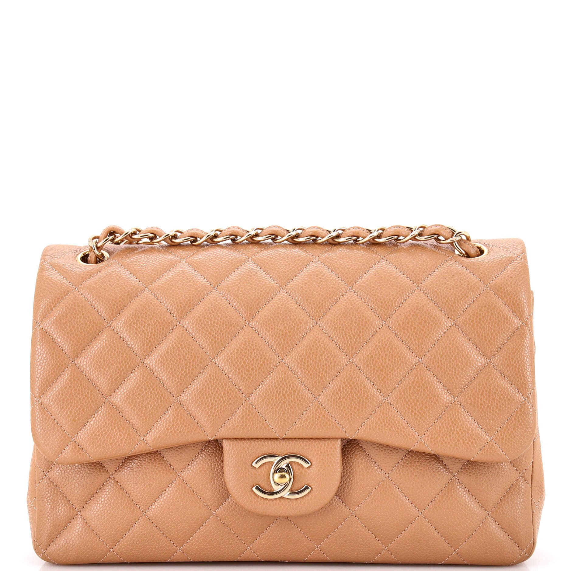 Classic Double Flap Bag Quilted Caviar Jumbo