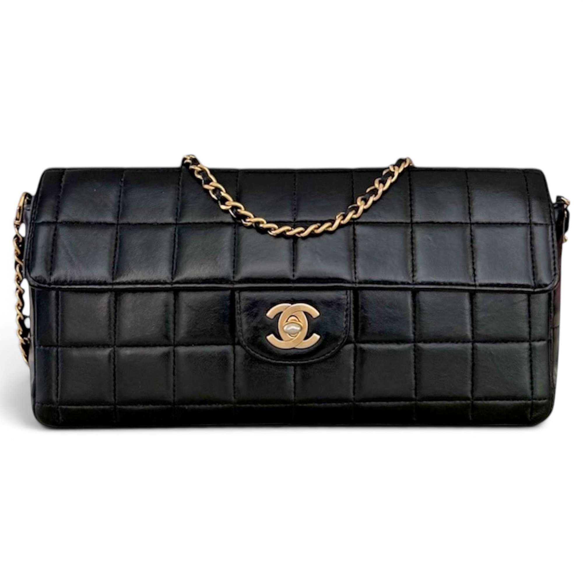 East West Chocolate Bar leather handbag