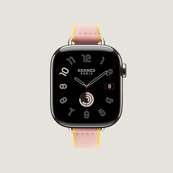 Band Apple Watch Hermès Single Tour 42 MM Twill Jump Attelage