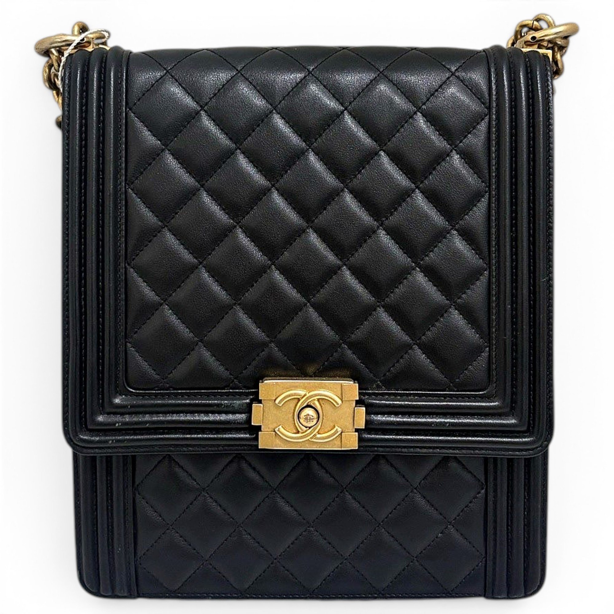 Chanel North South Boy leather handbag