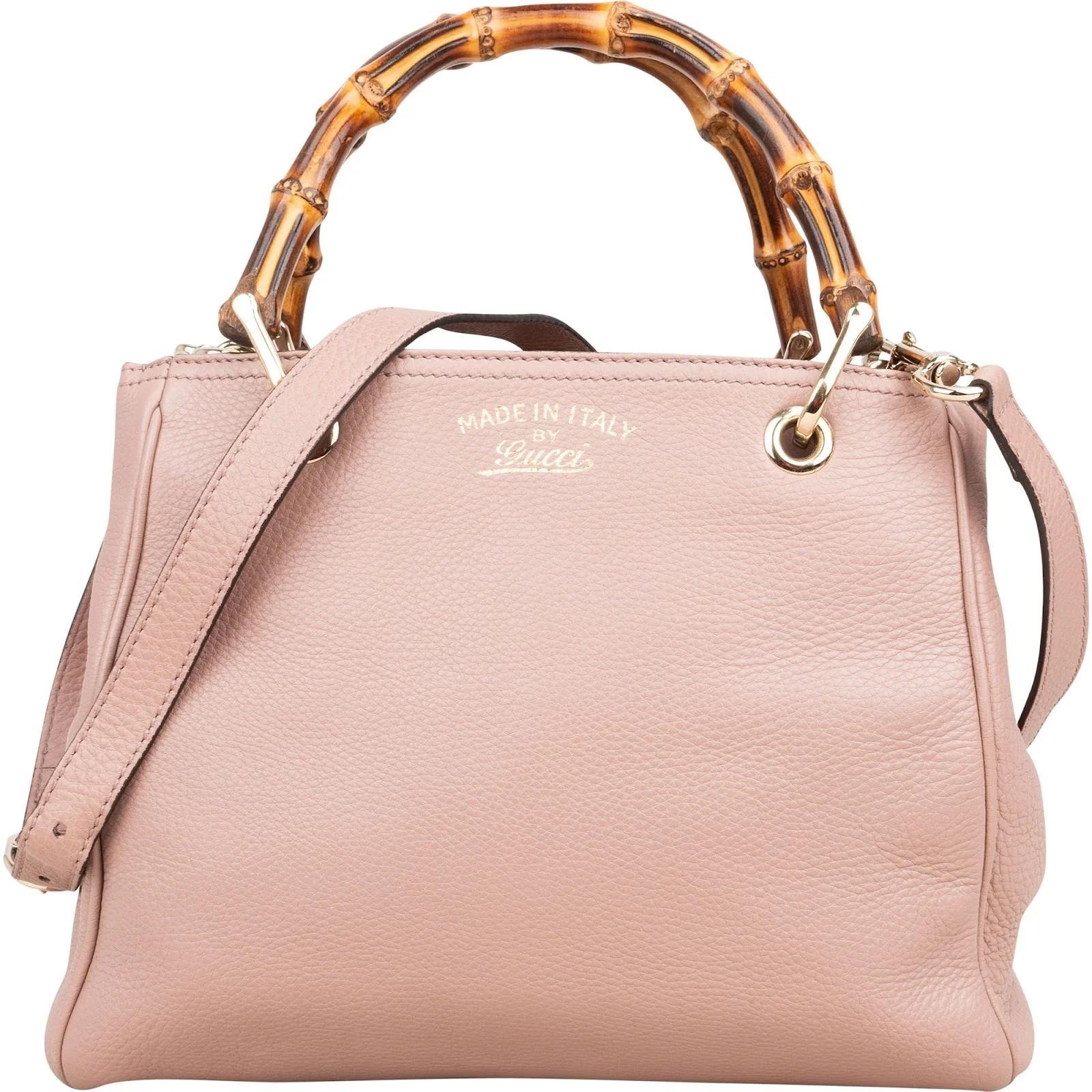 Bamboo leather handbag