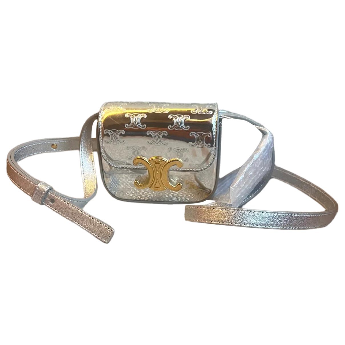 Triomphe leather handbag