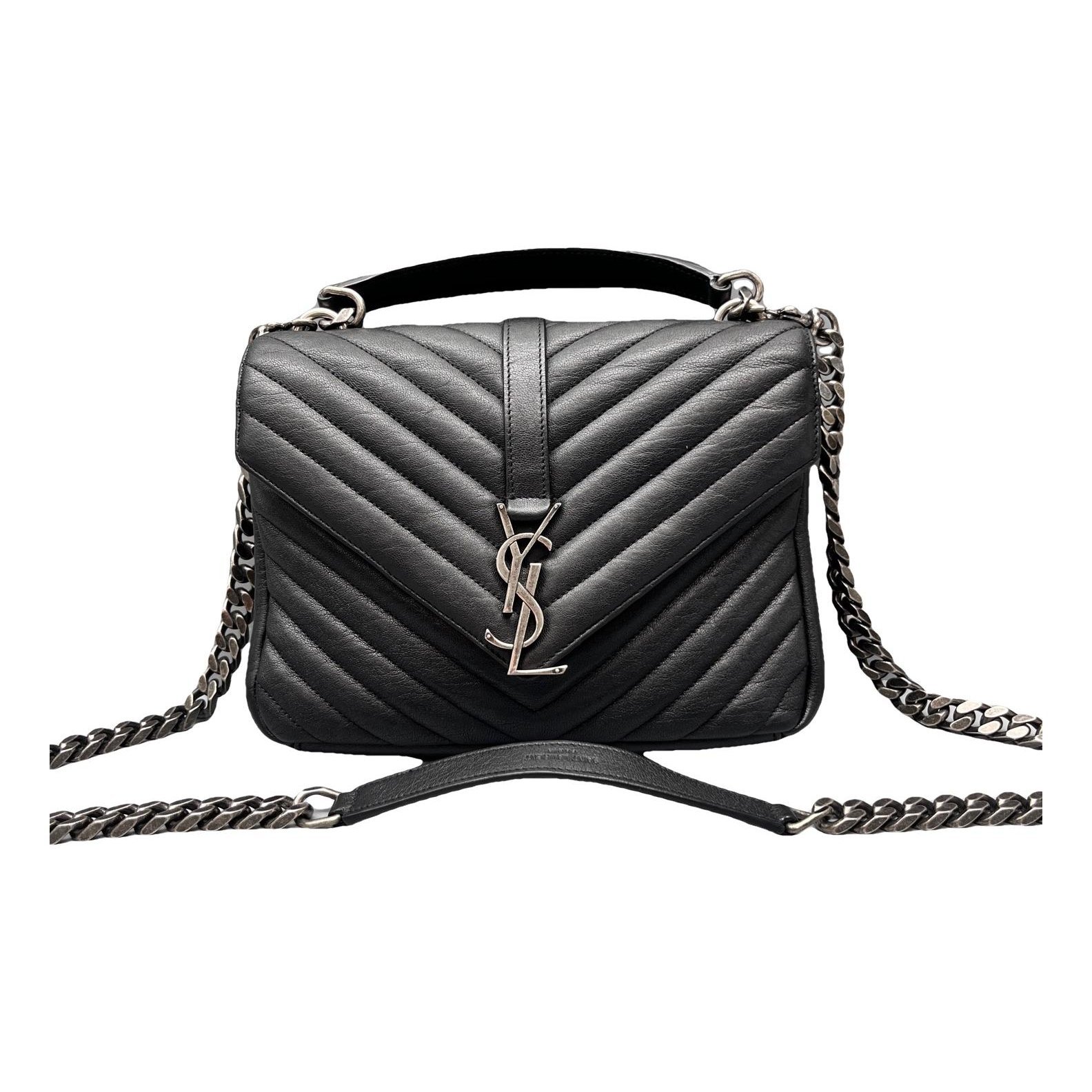 Saint Laurent Collége monogramme leather handbag