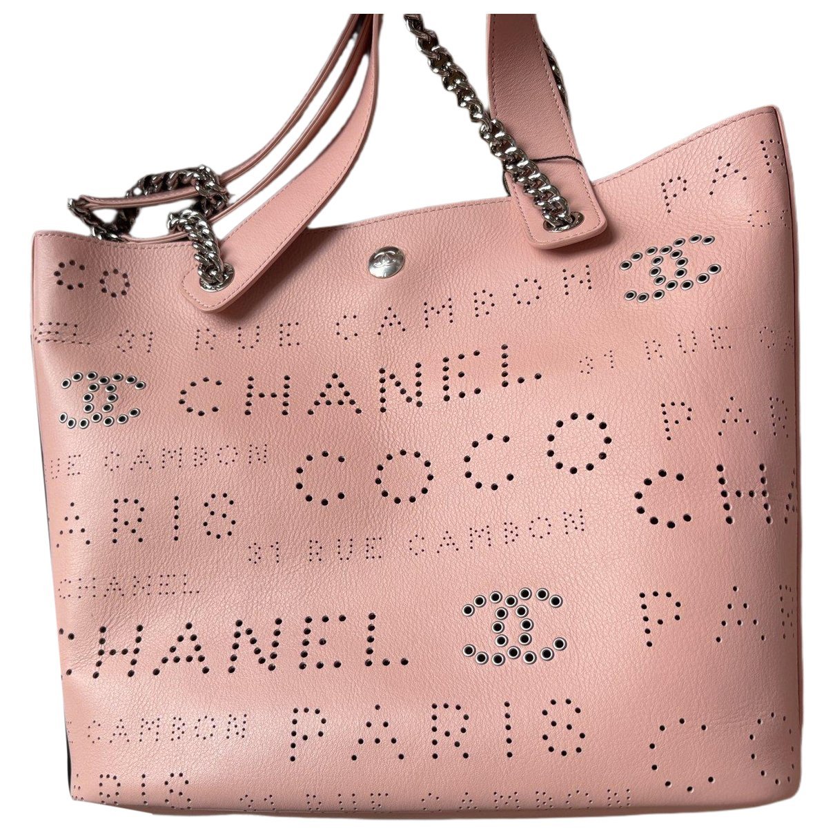 Deauville Chain leather tote