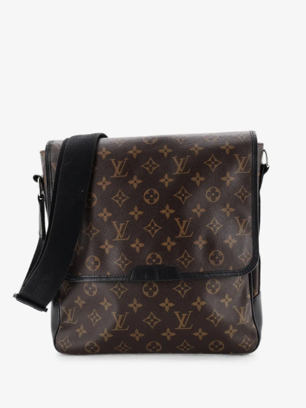 Bass Messenger Bag Macassar Monogram Canvas MM crossbody bag