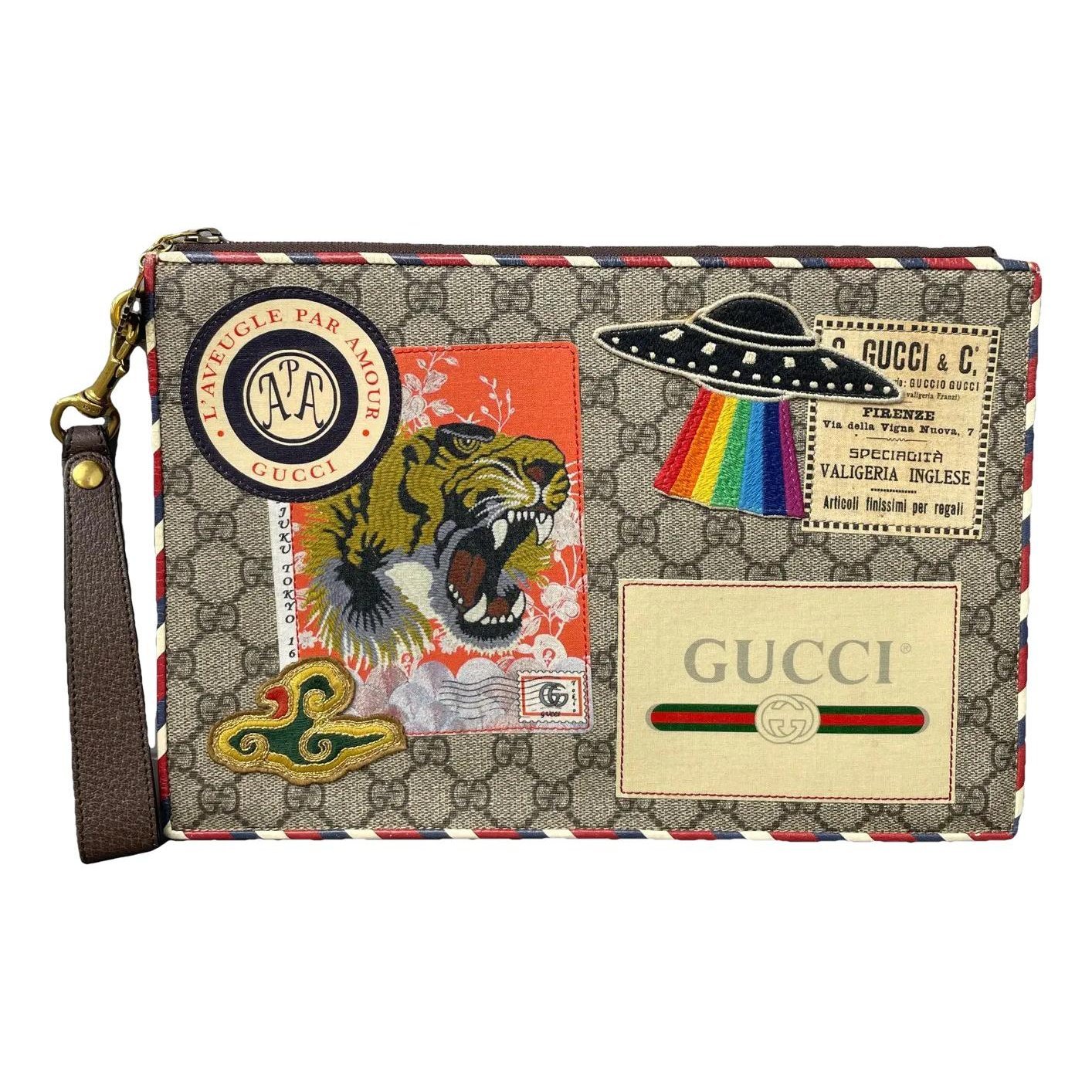 Vinyl clutch bag