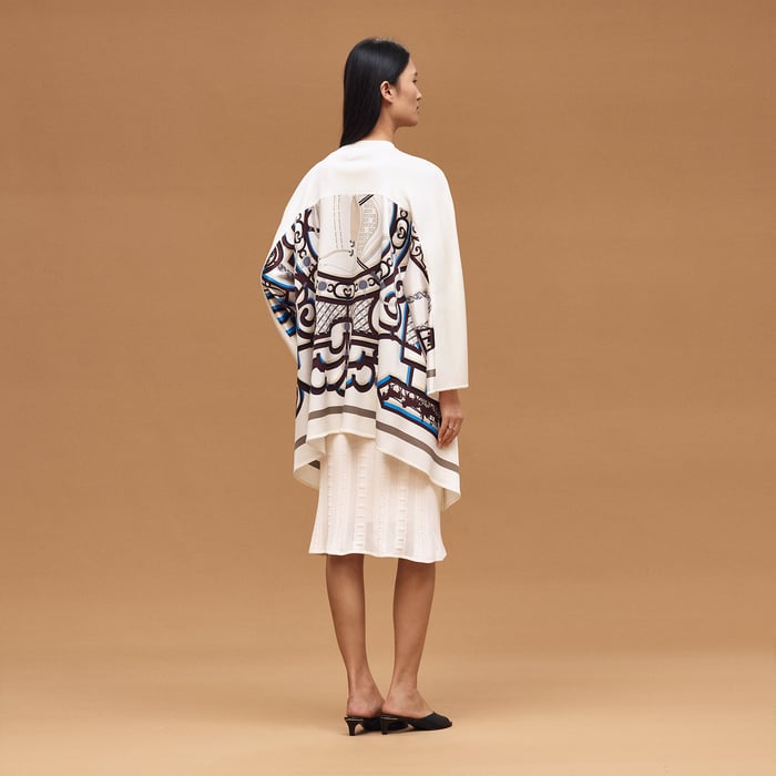 Blanc Céramique "l'Enseigne Du Sellier" Caftan Tunic