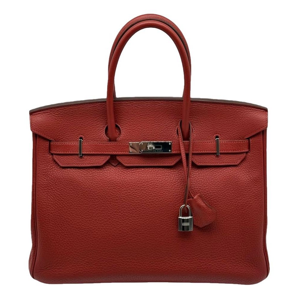 Hermes Birkin 35 Handbag Brique Togo Leather 1984