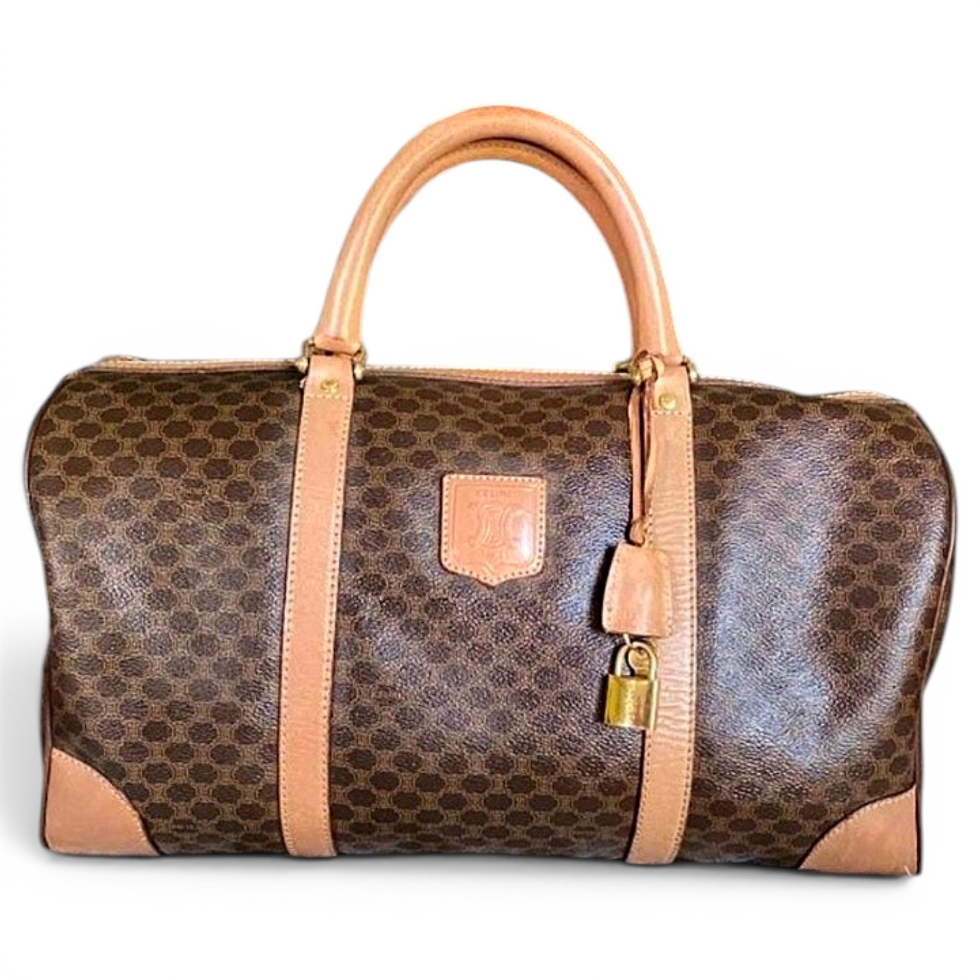Leather travel bag