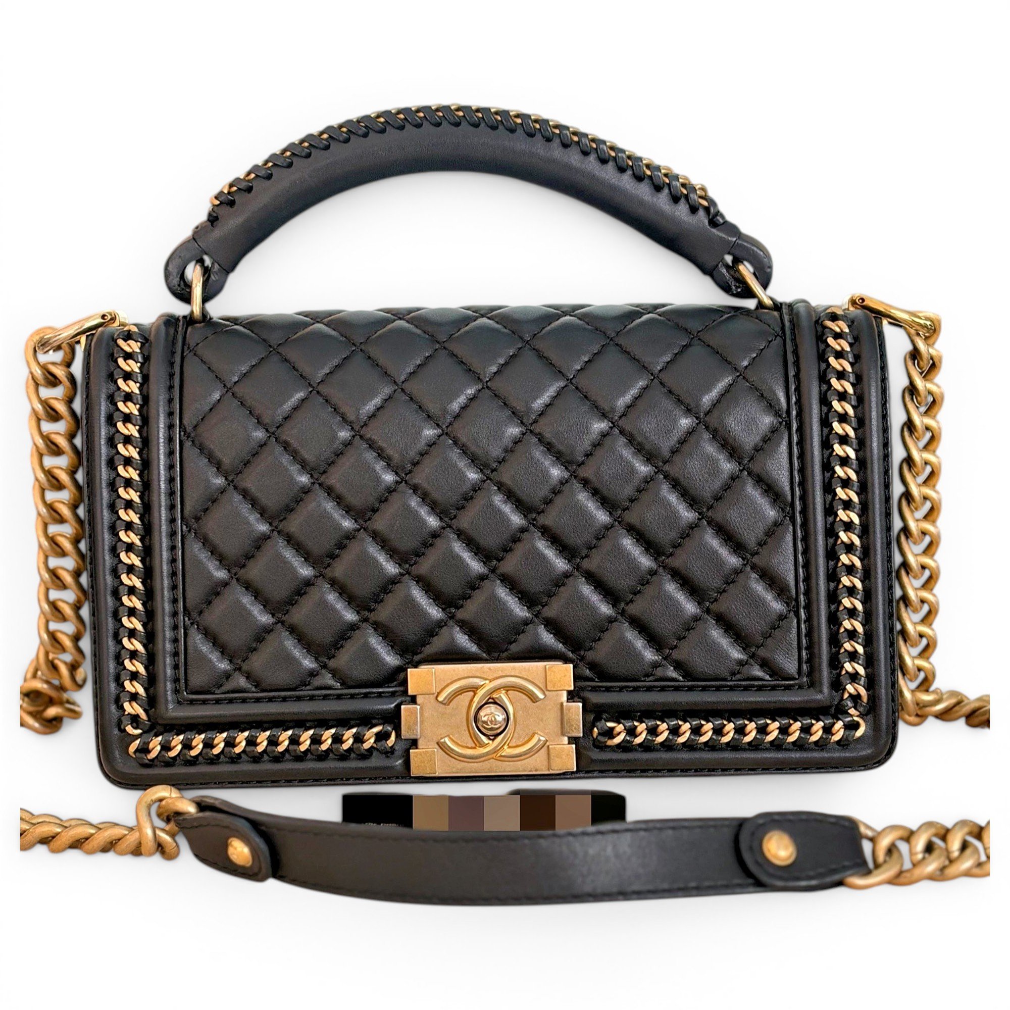 Boy leather crossbody bag