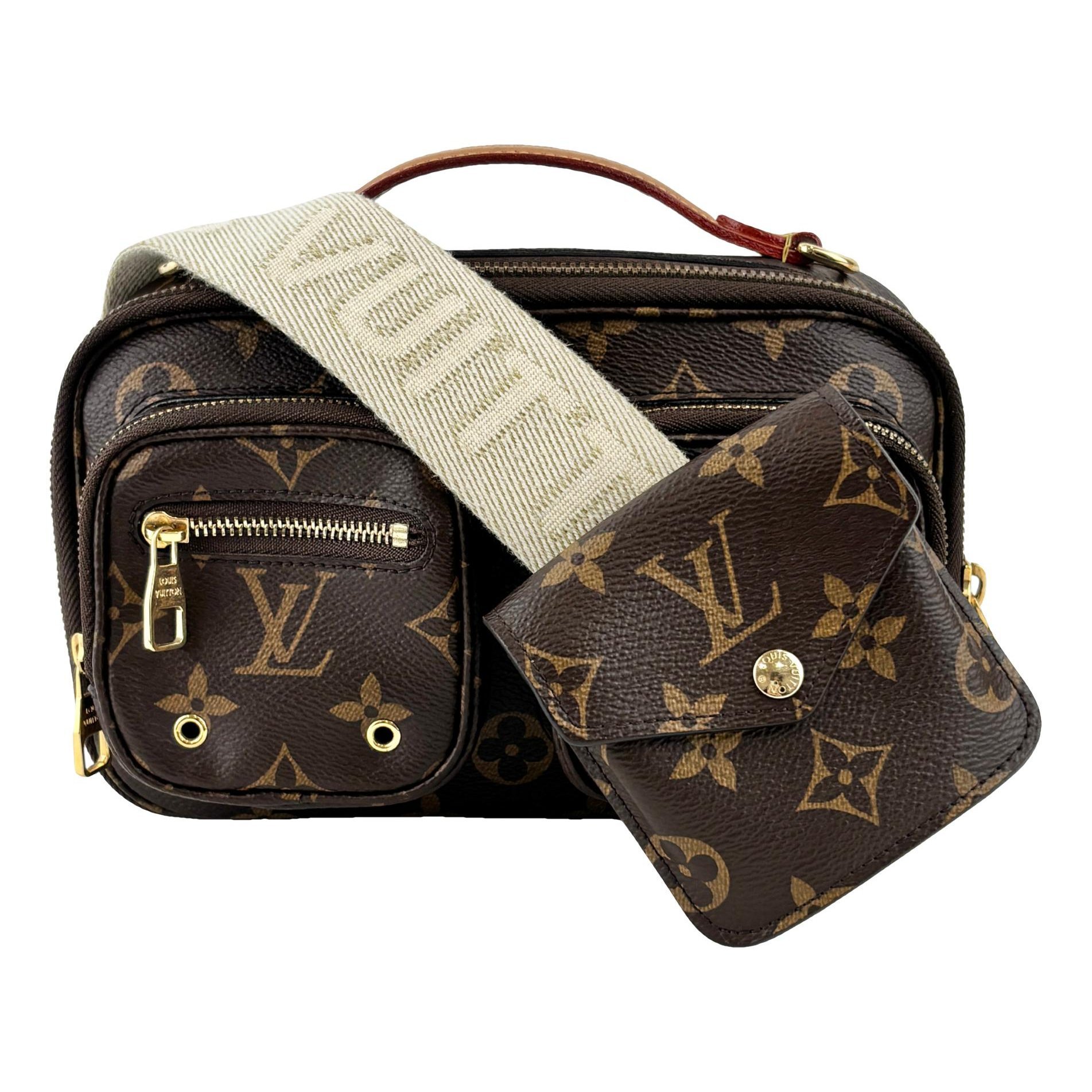 Croisé Utility leather bag